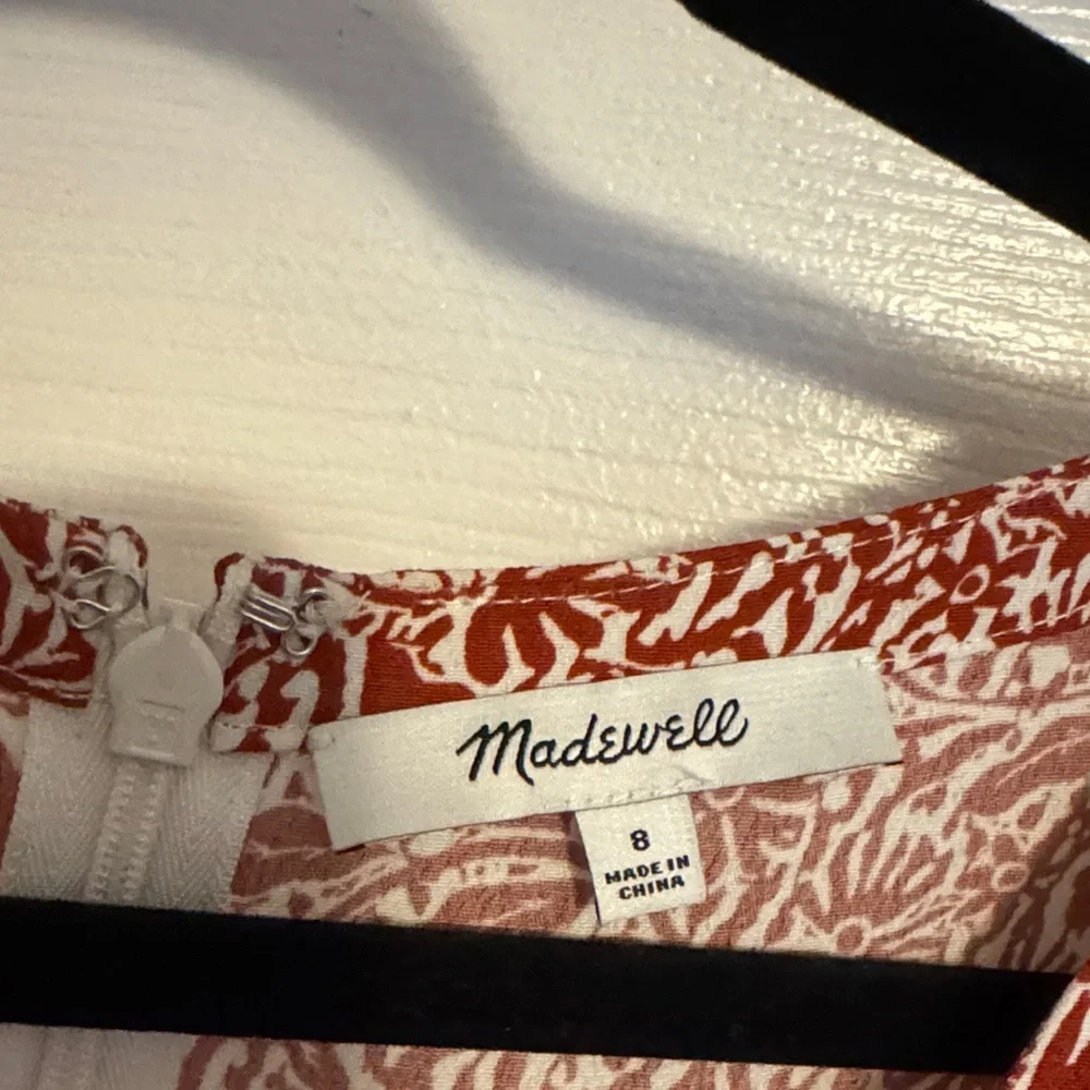 Madewell Red Floral Midi Dress - Picture 3 of 5